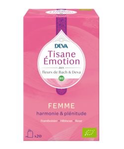 Tisane Emotion aux Fleurs de Bach - Femme BIO, 20 sachets